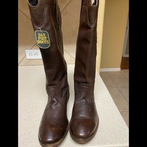 Womens Dan Post brown leather boots  size 7